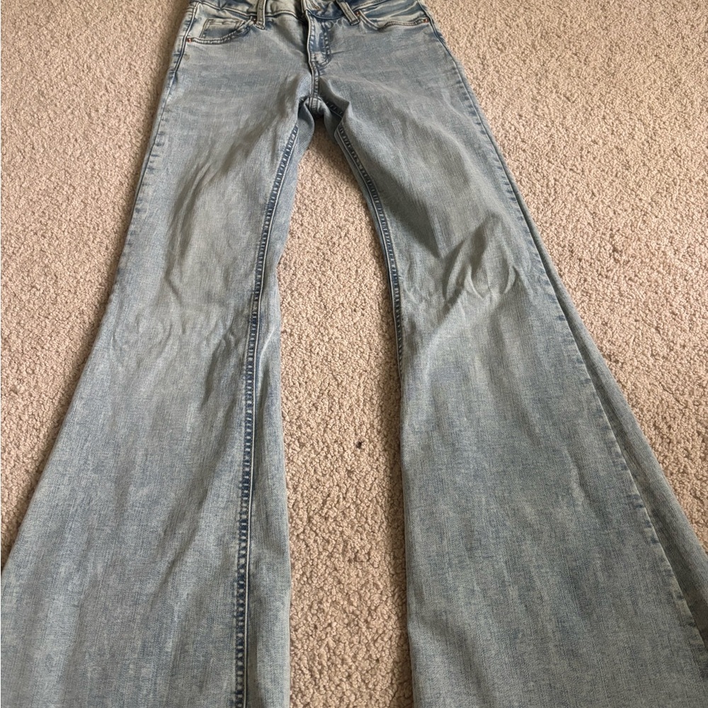 Women's Blue Flared Jeans